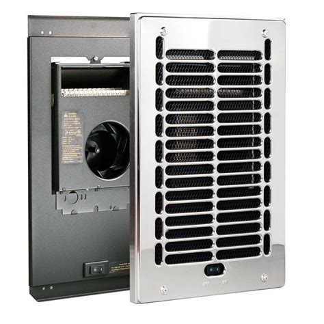 metal square heater with fan in wall of house|120 volt wall heater.